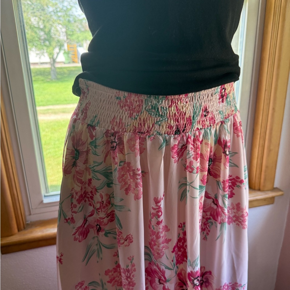 Floral Pink Skirt